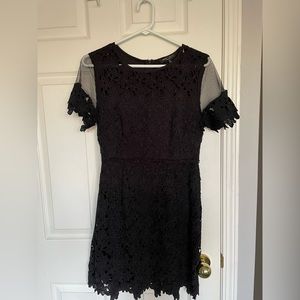 Romeo and Juliet couture black lace dress
